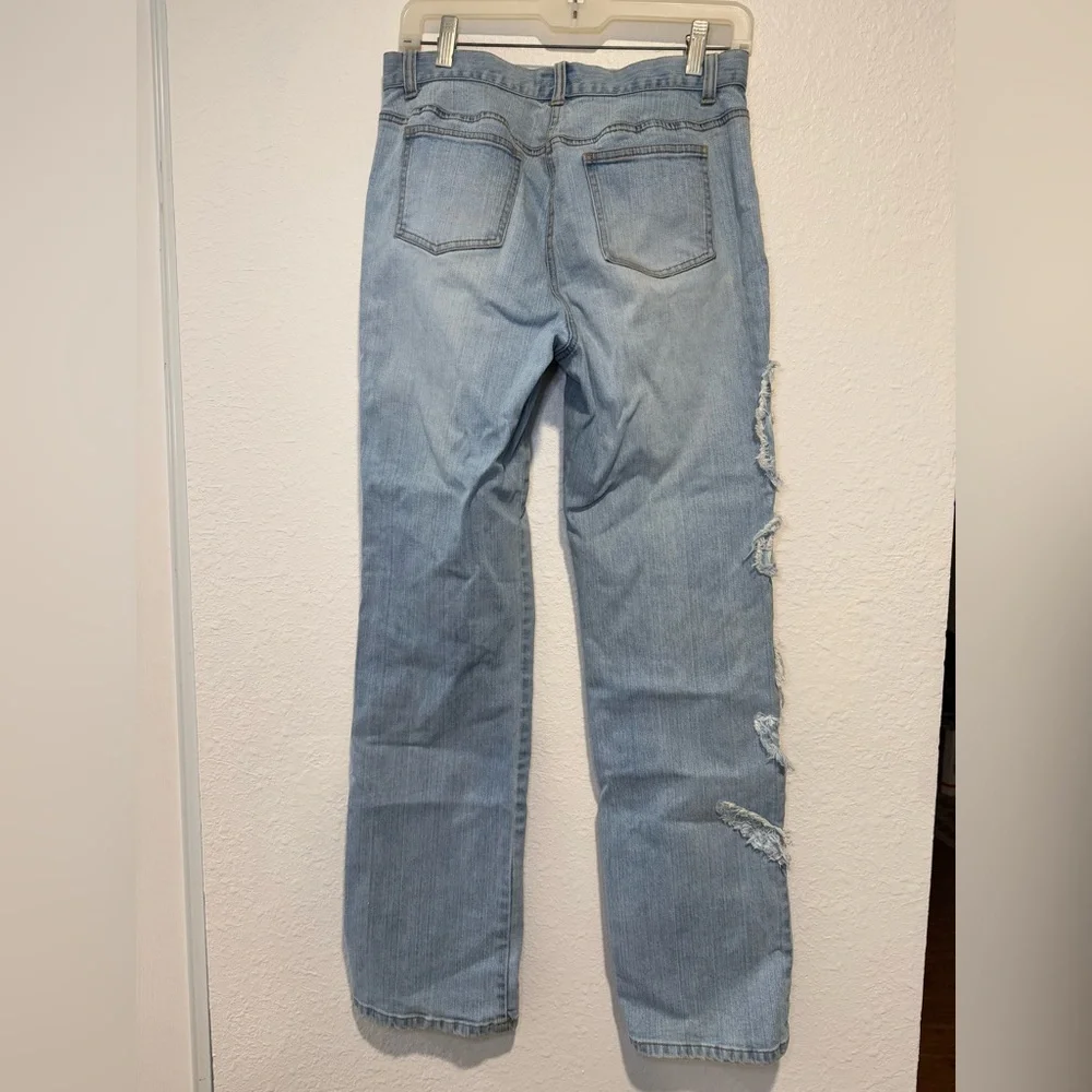 INC International Concepts Bootcut Jeans with Embroidered Leg Detail - Picture 11 of 11